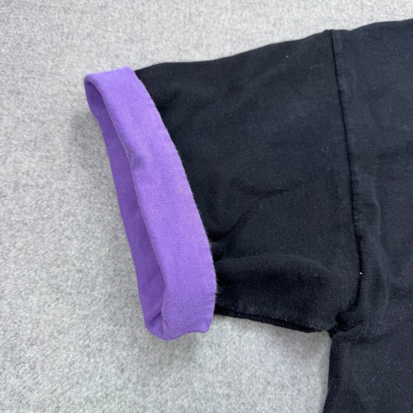 VTG‎ 80s Excalibur Hotel Casino Las Vegas Graphic T-Shirt XL Black Contrast Cuff - Picture 5 of 10